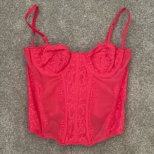 Modern love corset size medium in hot pink